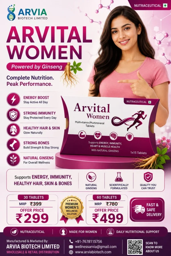 Arvital Women Multivitamin Tablets - Image 2